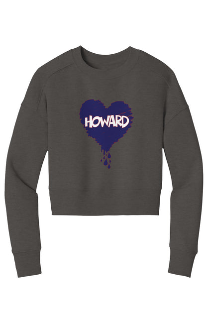 Bleed Blue Crop Crew Sweatshirt