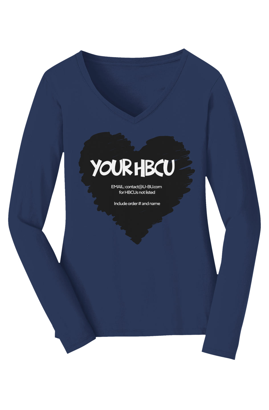 Your HBCU LOVE Long Sleeve V-Neck Tee