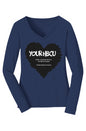 Your HBCU LOVE Long Sleeve V-Neck Tee