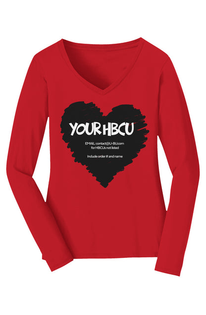 Your HBCU LOVE Long Sleeve V-Neck Tee