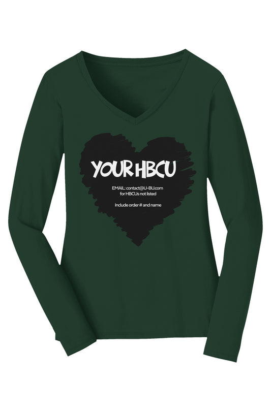 Your HBCU LOVE Long Sleeve V-Neck Tee