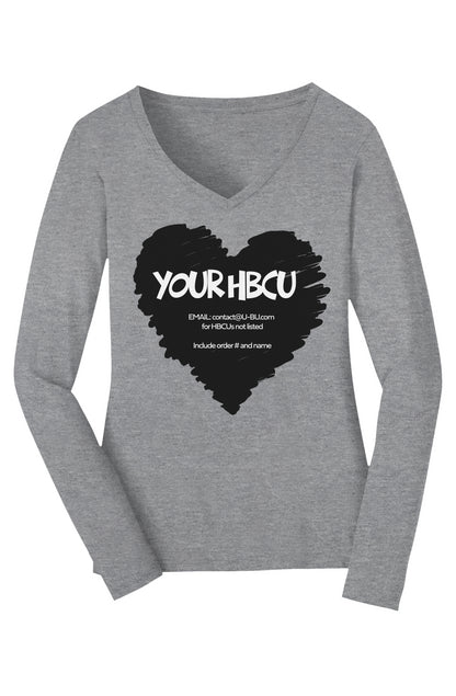 Your HBCU LOVE Long Sleeve V-Neck Tee
