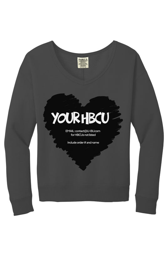 Your HBCU Beach Wash V Neck Sweatshirt
