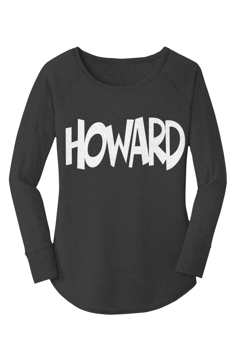 Howard U Know Perfect Tri  LS Tunic Tee