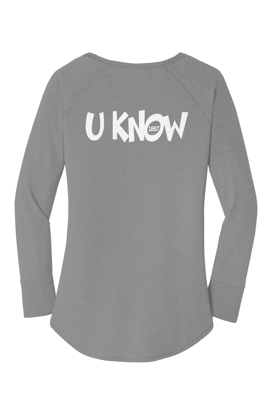 Howard U Know Perfect Tri  LS Tunic Tee
