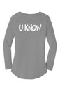 Howard U Know Perfect Tri  LS Tunic Tee