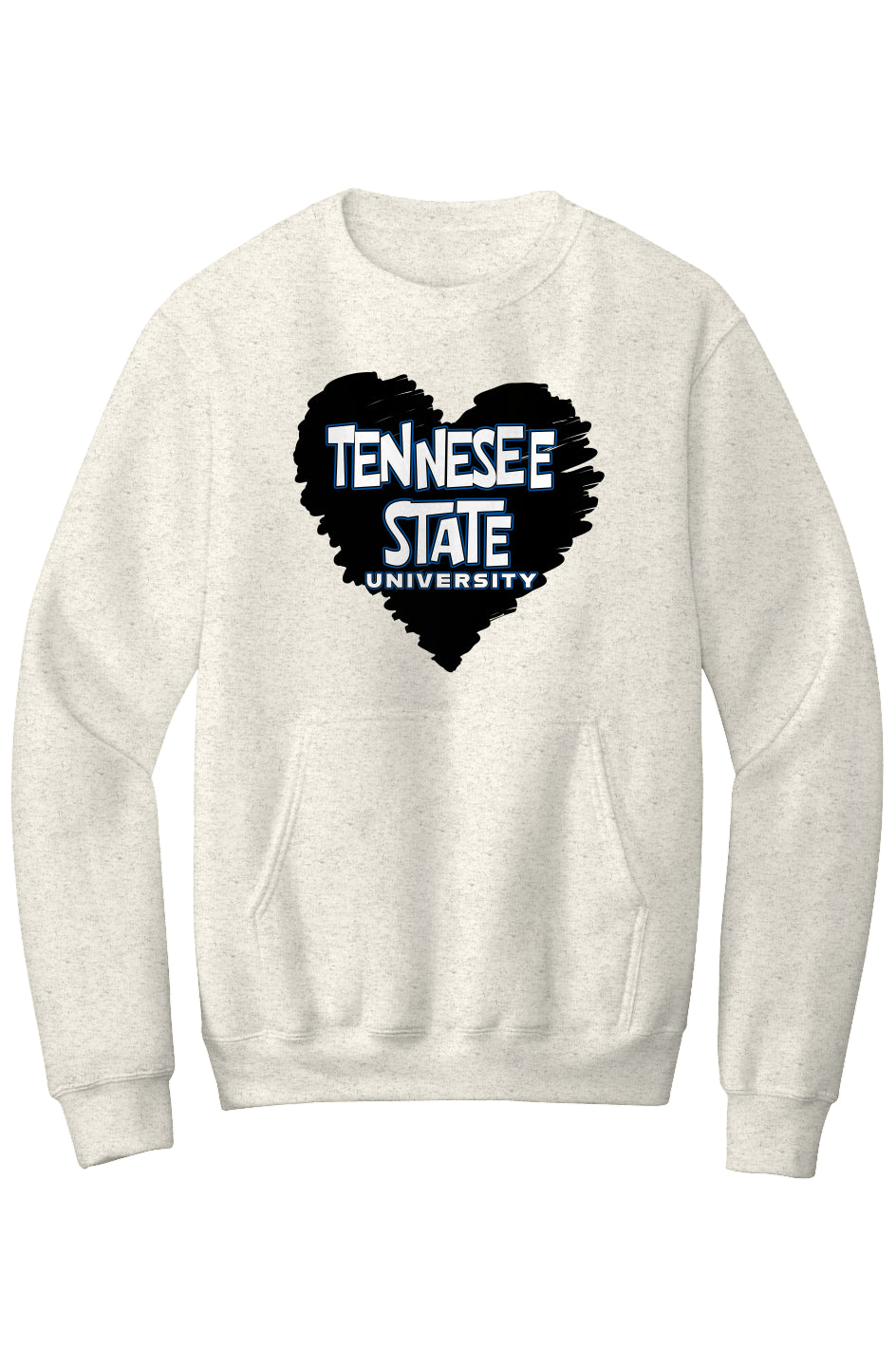 TSU LOVE Fleece Crewneck with Kangaroo Pocket