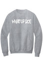 What Up Doe Fleece Crewneck Pocket Sweatshirt