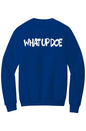 What Up Doe Fleece Crewneck Pocket Sweatshirt