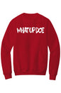 What Up Doe Fleece Crewneck Pocket Sweatshirt