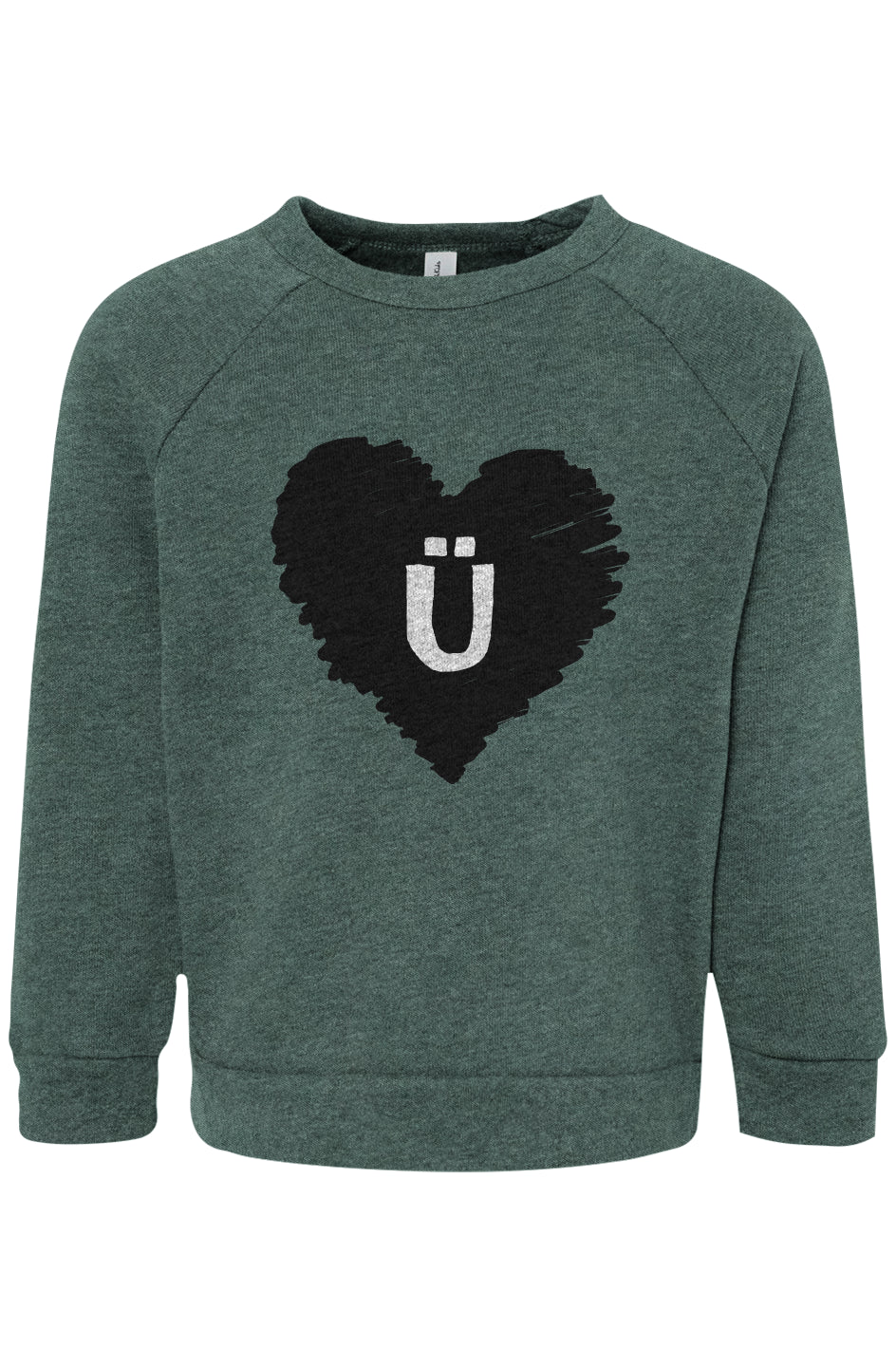 Love Ü Logo Toddler Raglan Sweatshirt