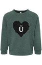 Love Ü Logo Toddler Raglan Sweatshirt