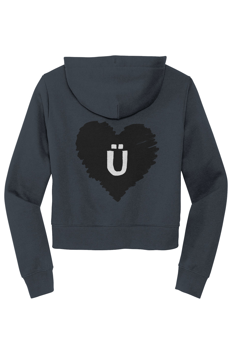 Unique But United Love Ü Womens Waist-Zip Hoodie