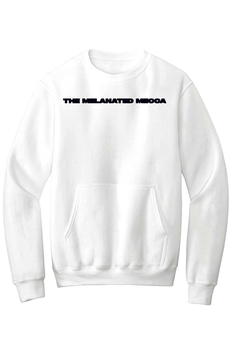Melanated Mecca DC Glow Up Fleece Crewneck Pocket Sweatshirt