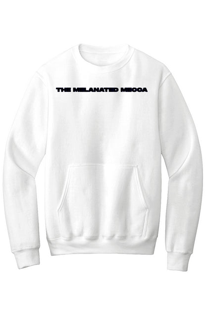 Melanated Mecca DC Glow Up Fleece Crewneck Pocket Sweatshirt