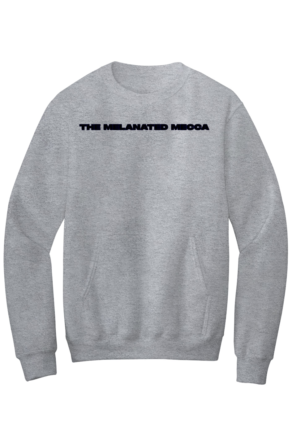 Melanated Mecca DC Glow Up Fleece Crewneck Pocket Sweatshirt