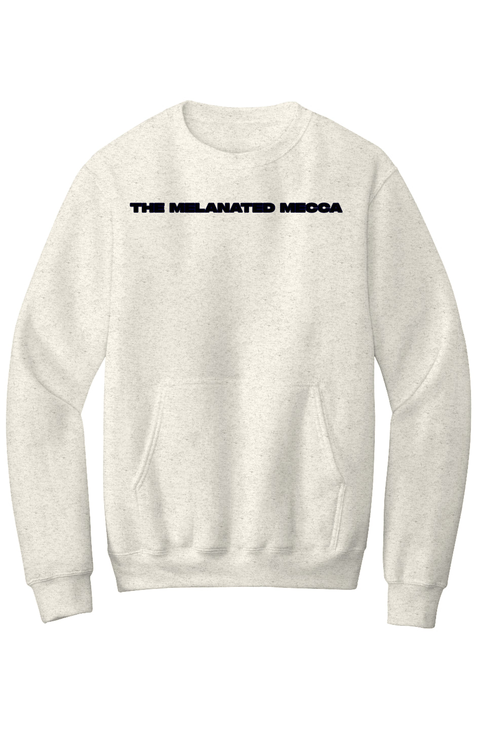 Melanated Mecca DC Glow Up Fleece Crewneck Pocket Sweatshirt