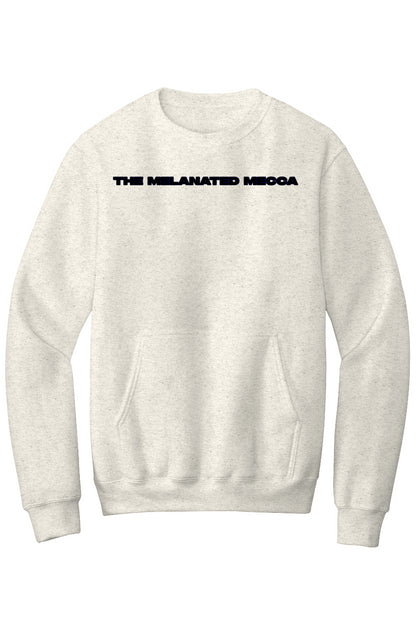 Melanated Mecca DC Glow Up Fleece Crewneck Pocket Sweatshirt