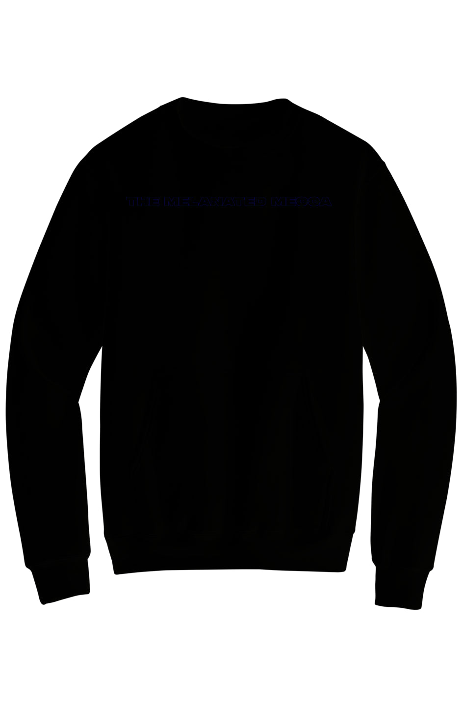Melanated Mecca DC Glow Up Fleece Crewneck Pocket Sweatshirt