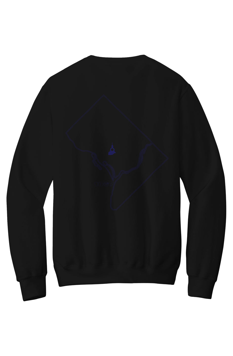 Melanated Mecca DC Glow Up Fleece Crewneck Pocket Sweatshirt