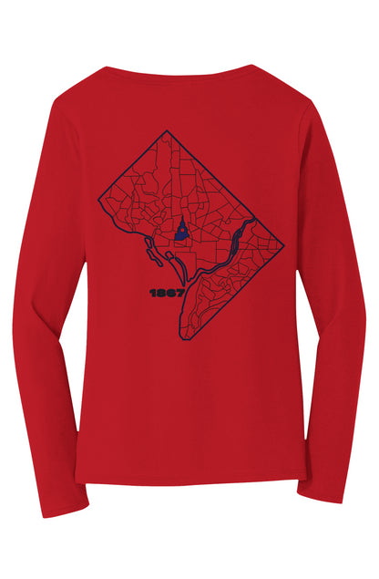 Melanated Mecca DC Glow Up 1867 V-Neck Tee