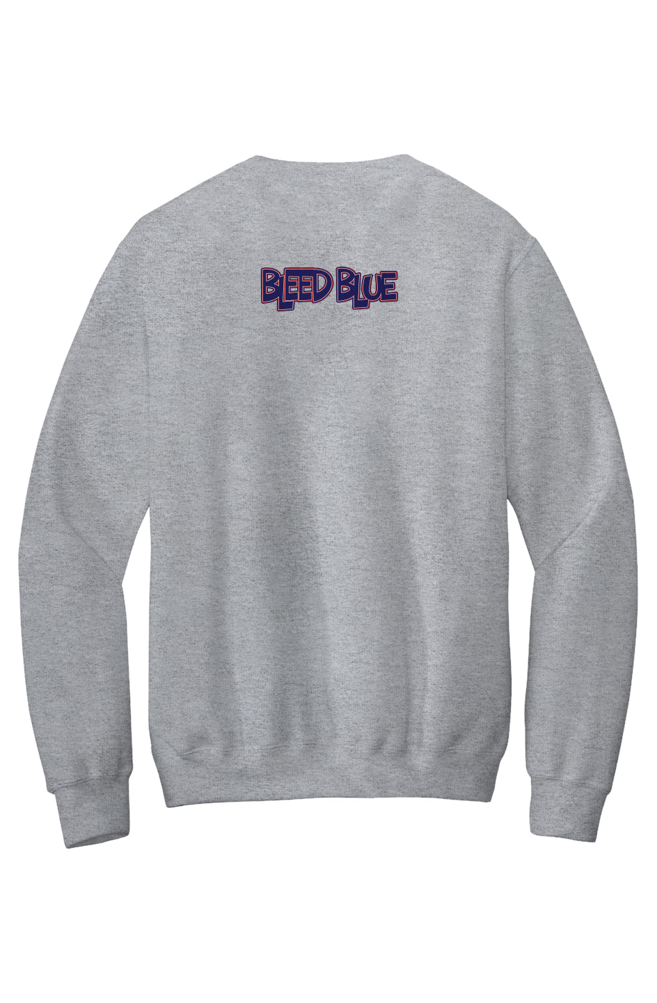 Howard Bleed Blue Fleece Crewneck with Kangaroo Pocket