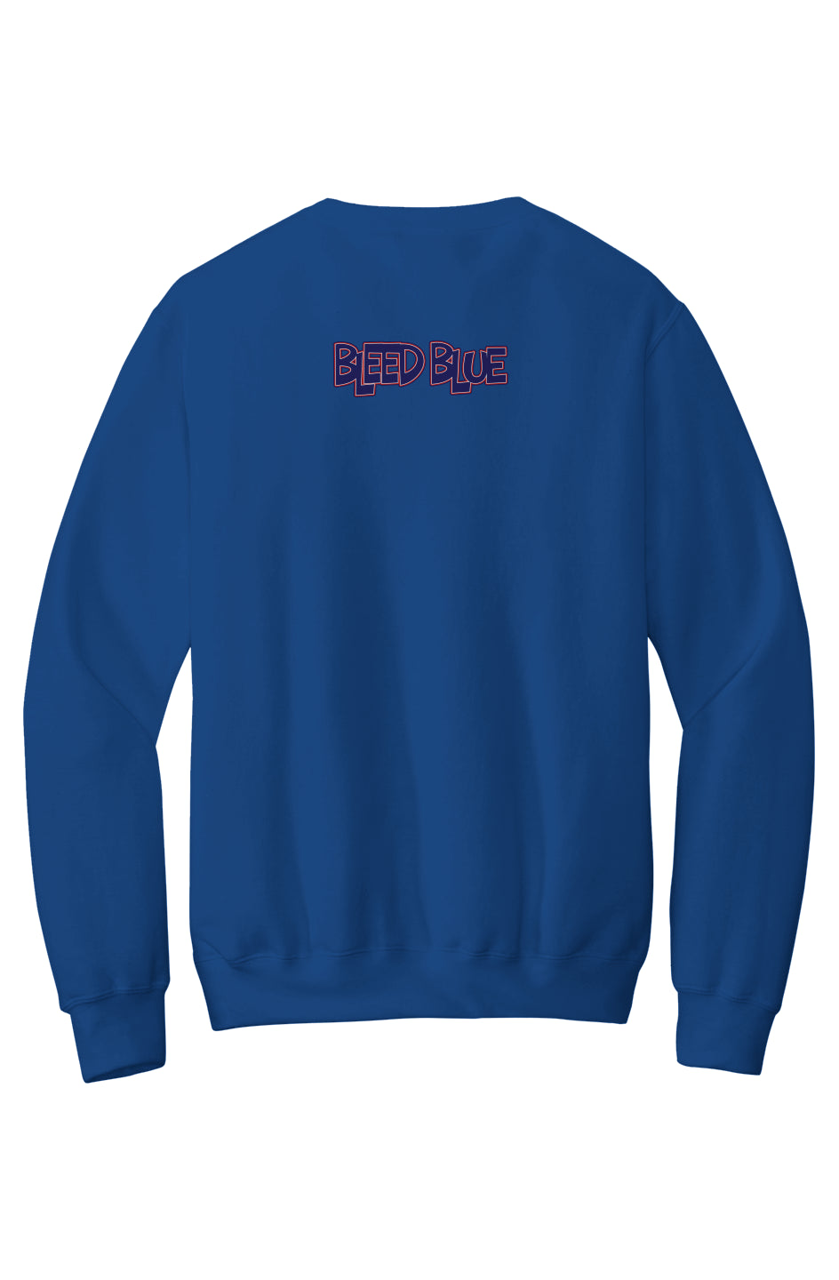 Howard Bleed Blue Fleece Crewneck with Kangaroo Pocket