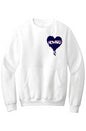 Howard Bleed Blue Fleece Crewneck with Kangaroo Pocket