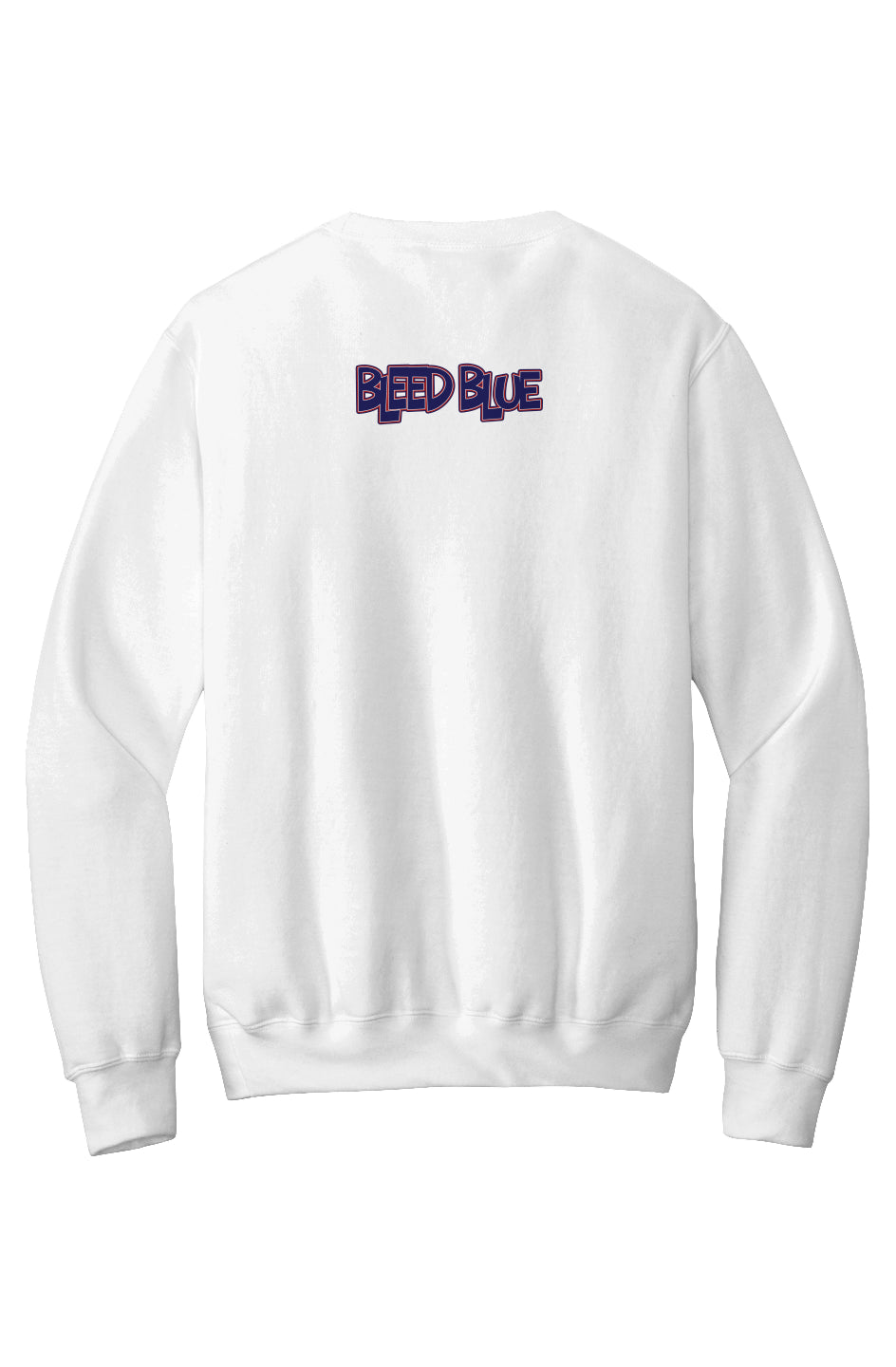 Howard Bleed Blue Fleece Crewneck with Kangaroo Pocket