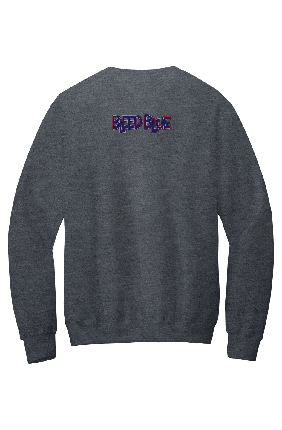 Howard Bleed Blue Fleece Crewneck with Kangaroo Pocket