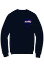 Howard Bleed Blue Fleece Crewneck with Kangaroo Pocket
