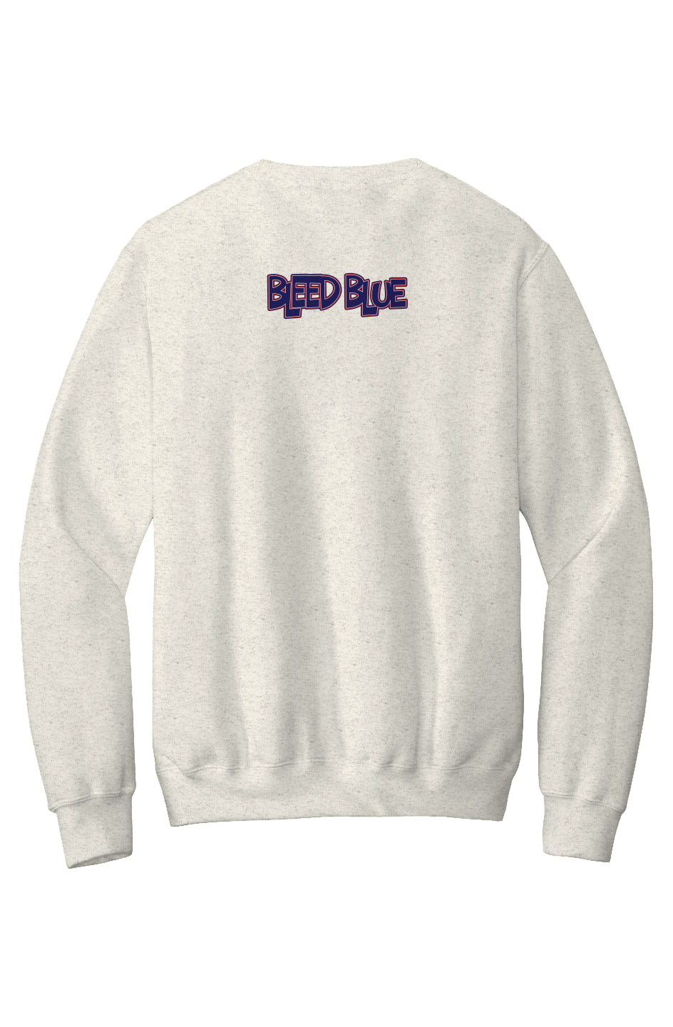 Howard Bleed Blue Fleece Crewneck with Kangaroo Pocket
