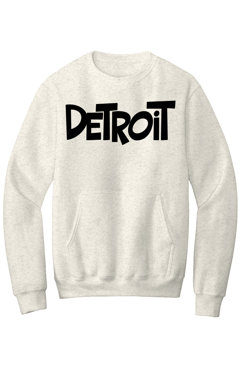 Detroit Fleece Crewneck Pocket Sweatshirt