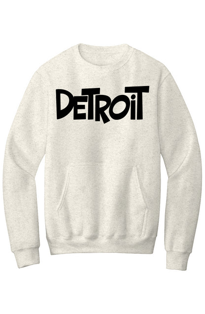 Detroit Fleece Crewneck Pocket Sweatshirt