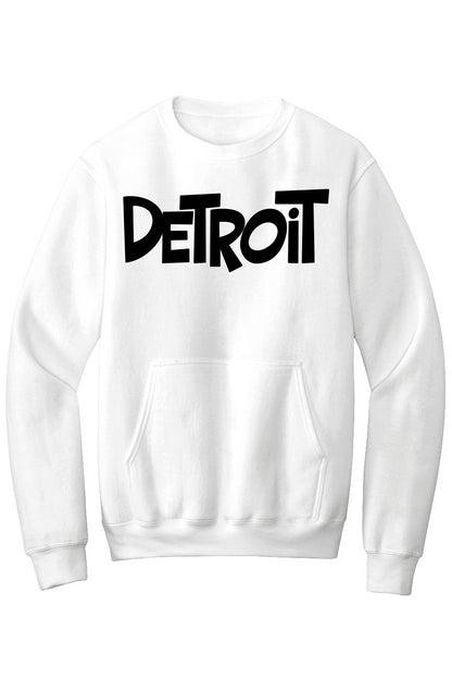 Detroit Fleece Crewneck Pocket Sweatshirt