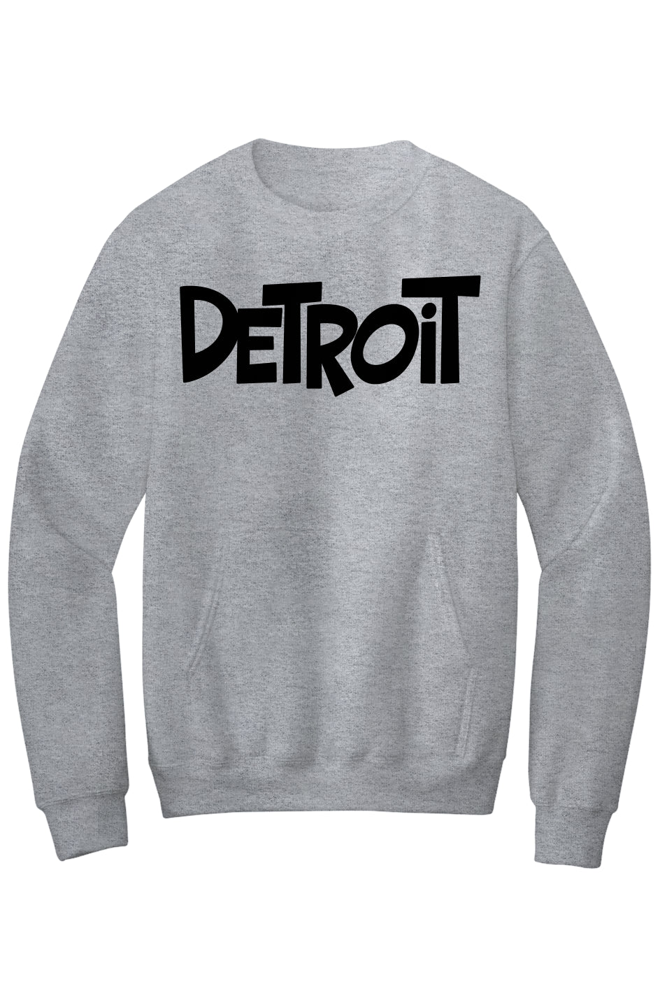 Detroit Fleece Crewneck Pocket Sweatshirt