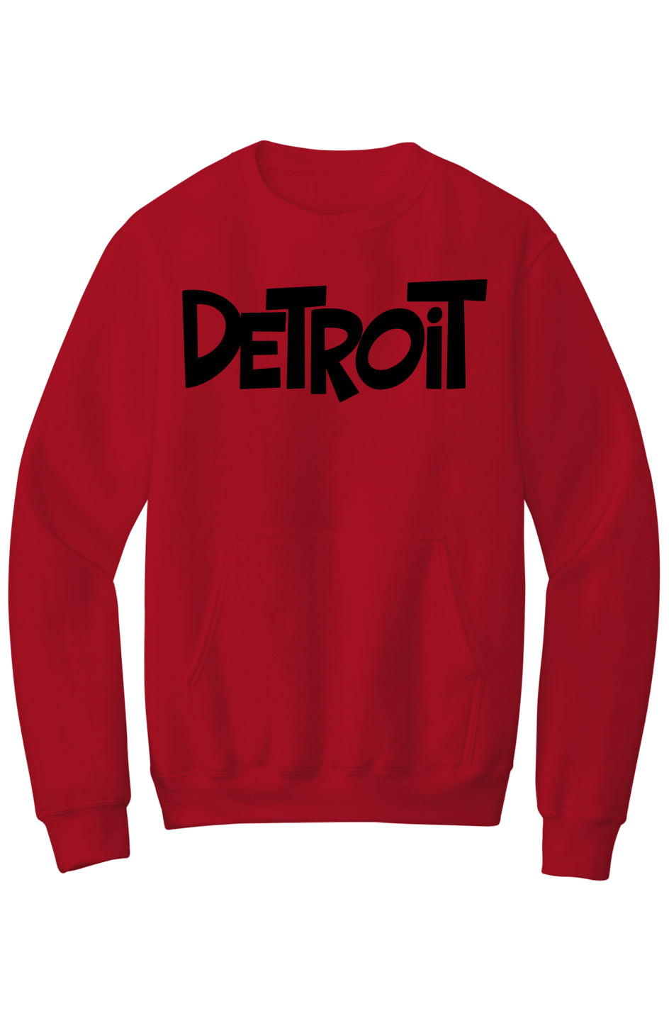 Detroit Fleece Crewneck Pocket Sweatshirt