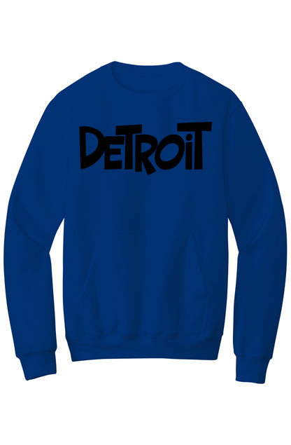 Detroit Fleece Crewneck Pocket Sweatshirt