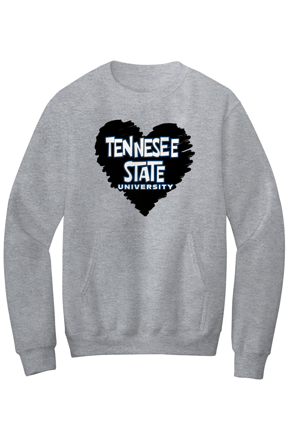 TSU LOVE Fleece Crewneck with Kangaroo Pocket