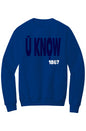 U KNOW Fleece Crewneck with Kangaroo Pocket