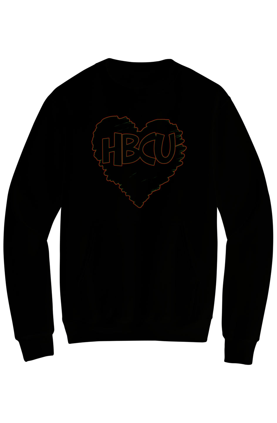 HBCU LOVE Fleece Crewneck with Kangaroo Pocket