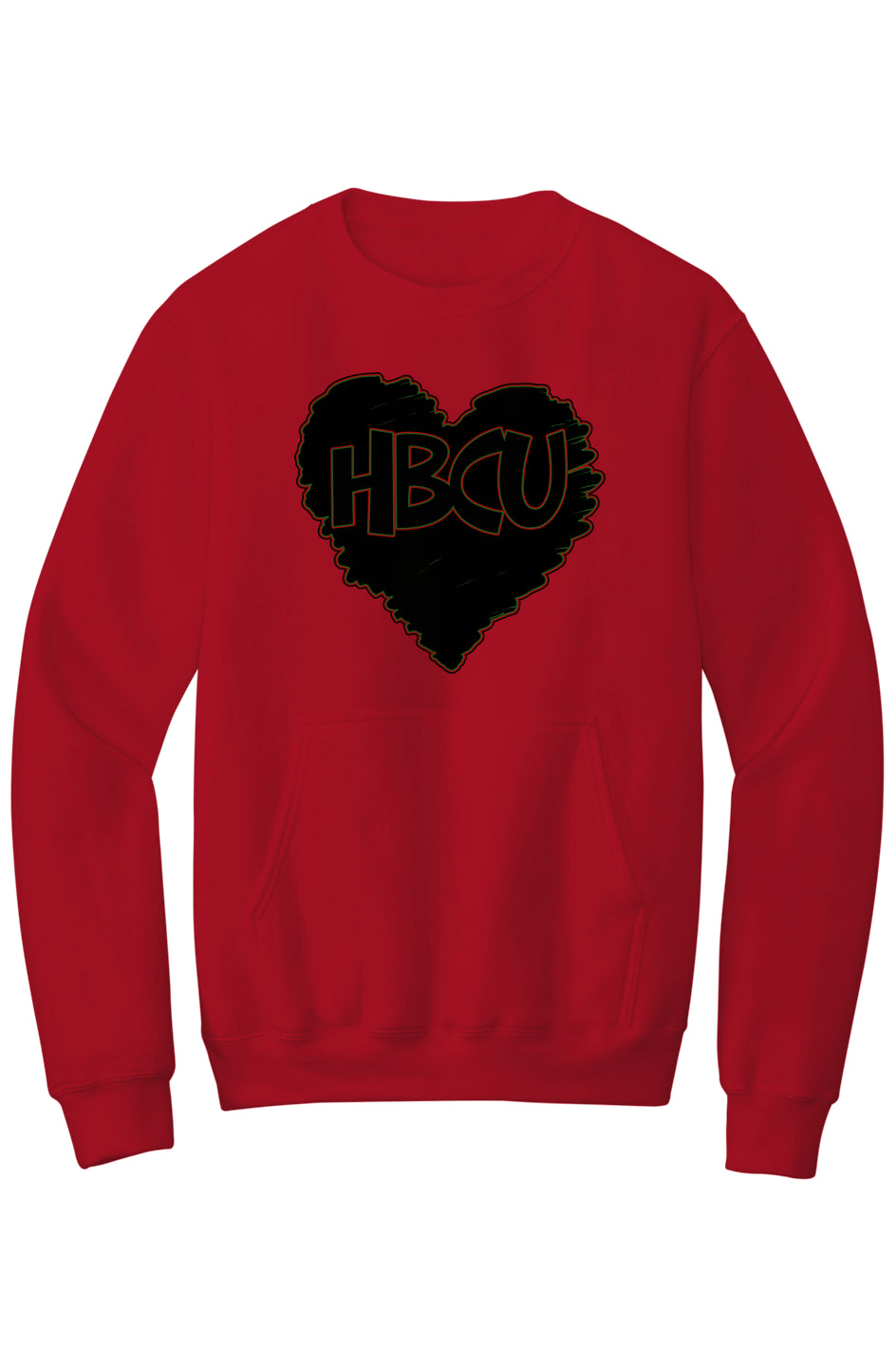 HBCU LOVE Fleece Crewneck with Kangaroo Pocket