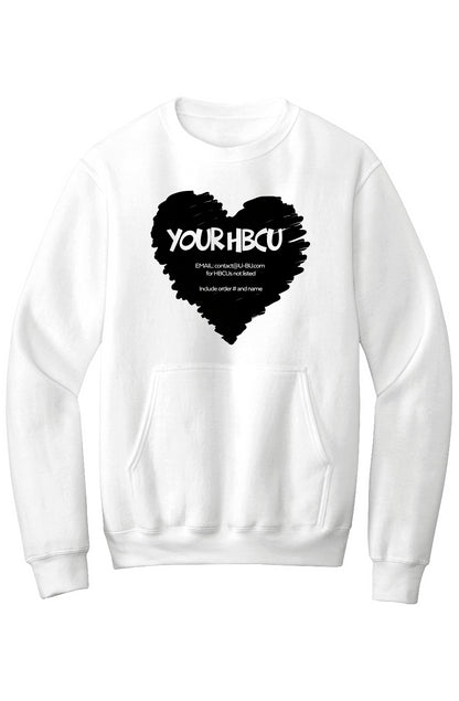 Name Your HBCU LOVE Fleece Crewneck with Kangaroo Pocket
