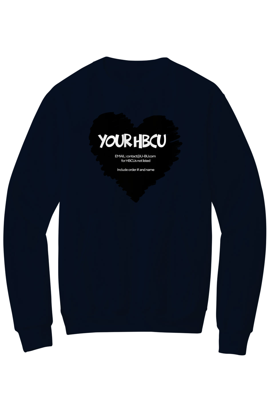 Name Your HBCU LOVE Fleece Crewneck with Kangaroo Pocket