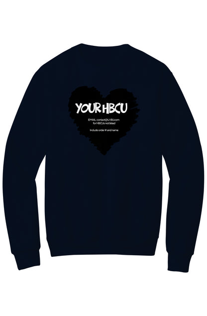 Name Your HBCU LOVE Fleece Crewneck with Kangaroo Pocket
