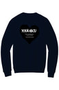 Name Your HBCU LOVE Fleece Crewneck with Kangaroo Pocket