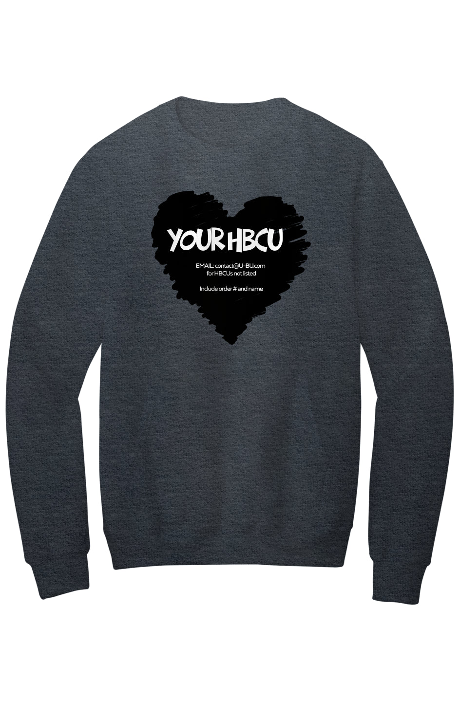 Name Your HBCU LOVE Fleece Crewneck with Kangaroo Pocket