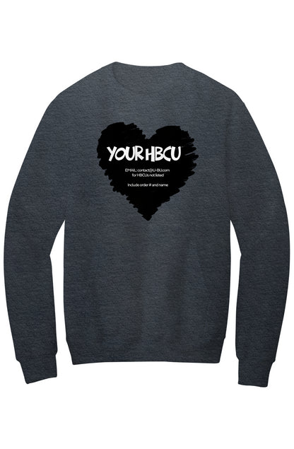 Name Your HBCU LOVE Fleece Crewneck with Kangaroo Pocket