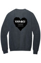 Name Your HBCU LOVE Fleece Crewneck with Kangaroo Pocket