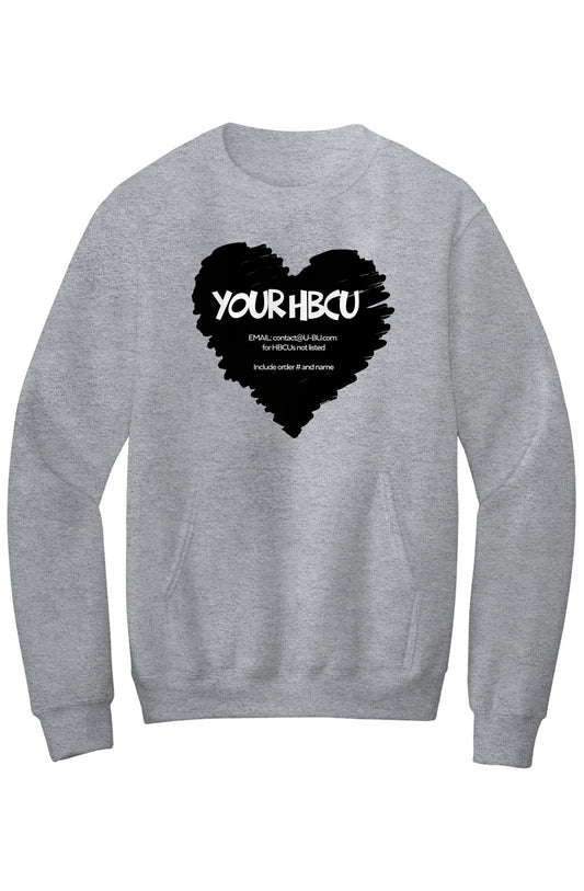 Name Your HBCU LOVE Fleece Crewneck with Kangaroo Pocket